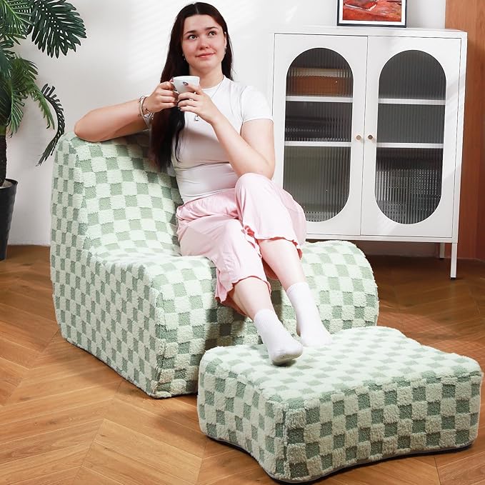Giant Bean Bag Chair for Adults by SnugSofeeFoamSofa