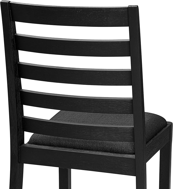 East West Furniture LGX15-BLK-24 -5 Piece Dining Set Includes a Rectangular - Image 13