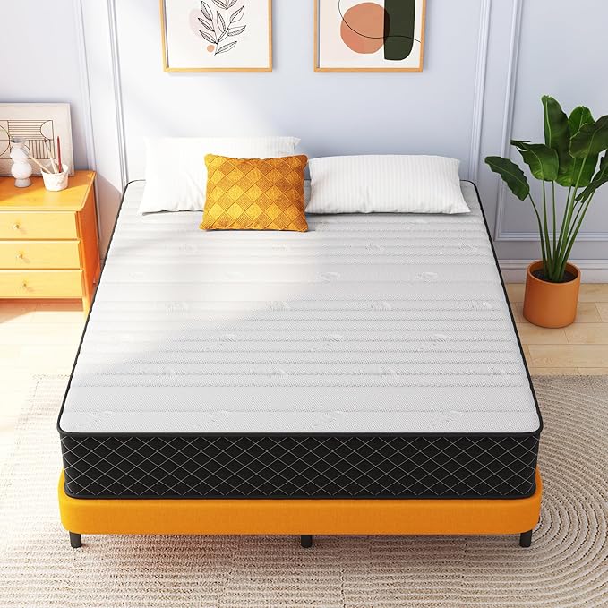 Double Mattress, 10 Inch Hybrid Memory Foam Full Size Mattress, Full Bed - Image 8