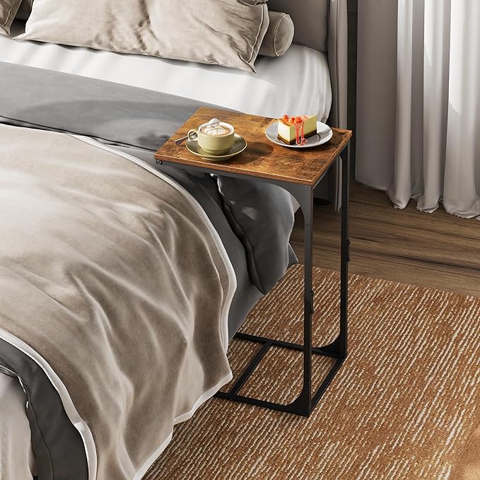 WLIVE C Shaped End Table, Small Couch Side Tables - Image 6