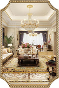 30"x40" Mirror for Wall, Full Scalloped Corners Rectangle Decorative Mirror by Fobule
