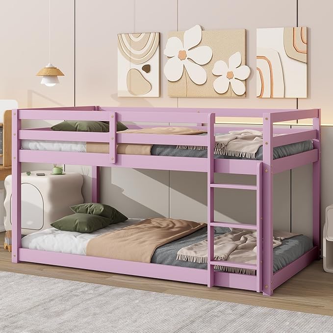 Ball & Cast Bunk Bed Twin Over Twin, Floor Bunk Bed by BallCast