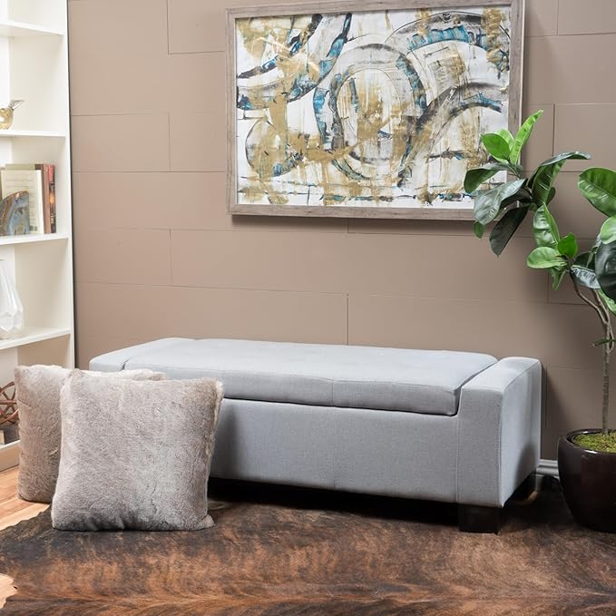 Ball & Cast 50.8" Upholstered Storage Ottoman - Image 3