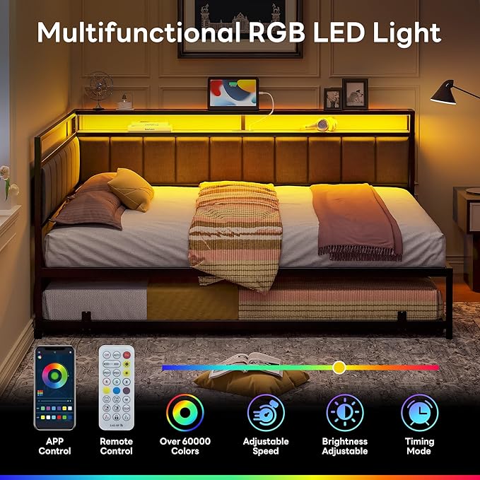 LIKIMIO Corner Twin Bed Frame - Image 4