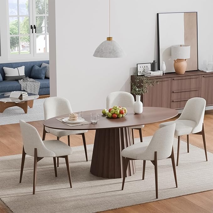 Casaphoria 67" Oval Dining Table, Modern Wood Kitchen Table - Image 3