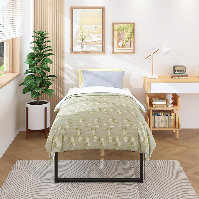18 Inch Twin Bed Frames Heavy Duty Metal Twin Platform Bed Frame No Box Spring - Image 5
