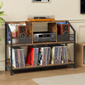 Large Record Player Table, Holds up to 400 Albums, Medieval Rustic Vinyl Record by Choezon