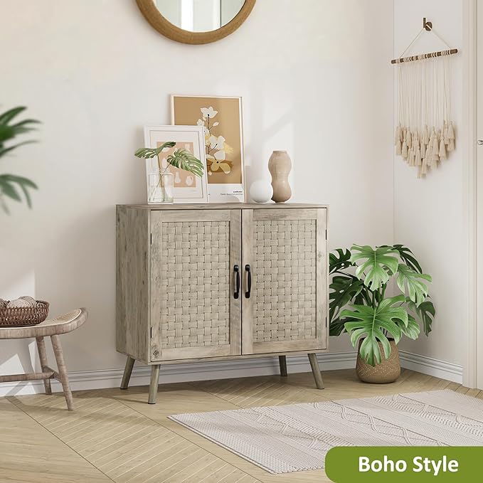 Farmhouse Sideboard Cabinet, Buffet Storage Cabinet - Image 7
