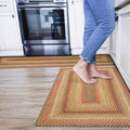 Homespice Kingston Multi Color Braided Rugs 27x45 – Small Jute Braided Kitchen by Homespice