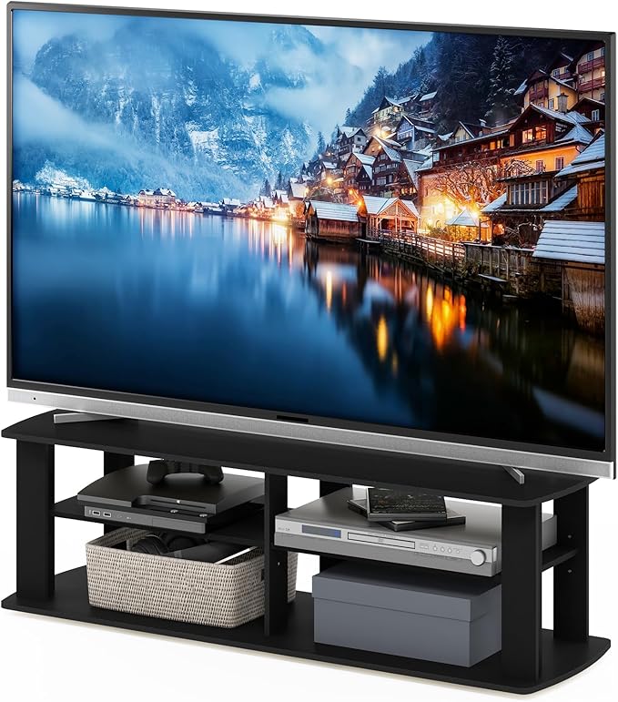 Furinno 11191BK THE Entertainment Center TV Stand by Furinno-FitsYourSpaceFitsYourBudget