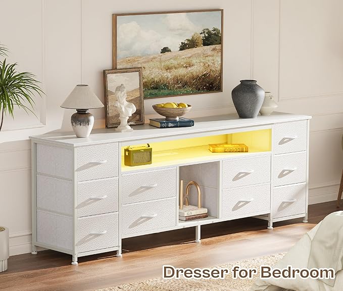 Huuger 63 Inch LED TV Stand Dresser - Image 8