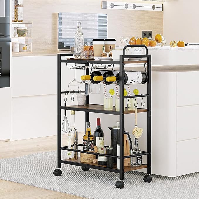 Home Bar Serving Cart, Serving Cart - Image 3
