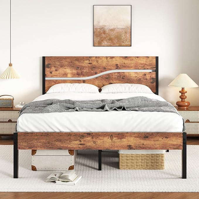 VECELO Full Size Bed Frame by VECELO