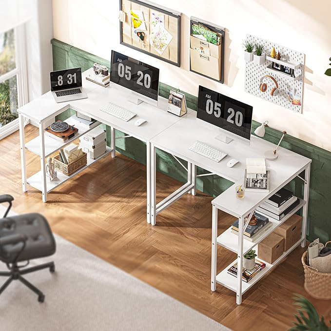 Huuger L Shaped Desk, 39 Inches Computer Desk - Image 5