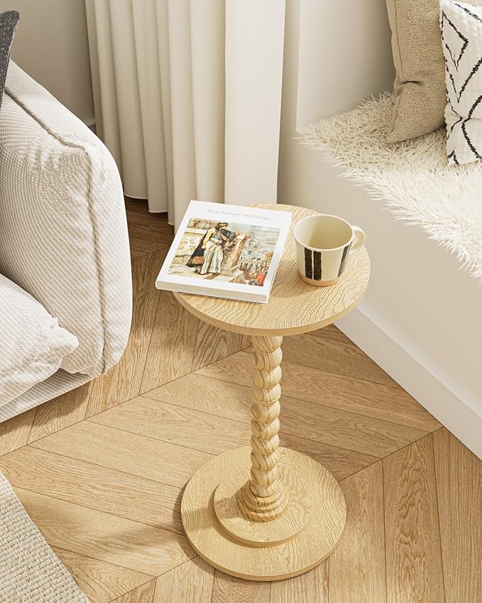 Masupu Round Side Table, Small End Table - Image 2