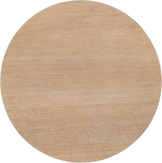 Kate and Laurel Foxford Modern Tiered Round Drink Table, Light Natural - Image 8