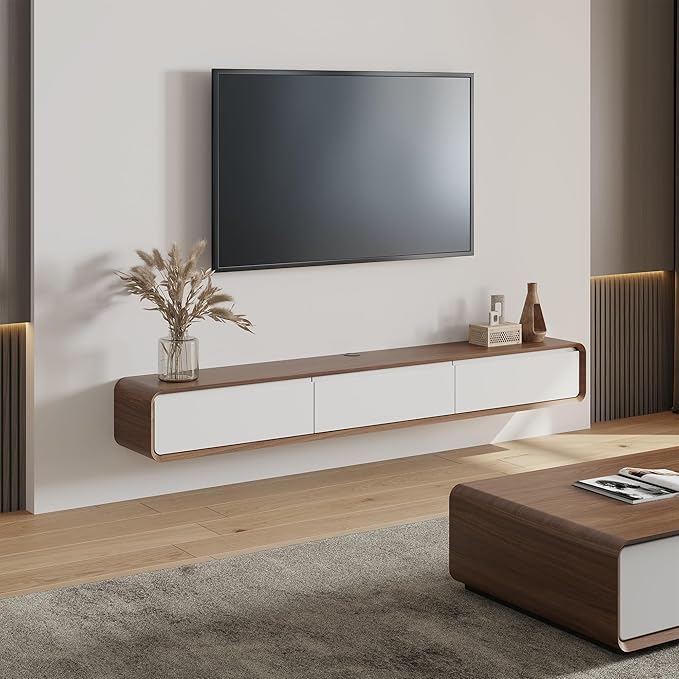 POVISON Fully Assembled Floating TV Stand by POVISON