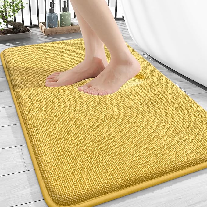 OLANLY Thick Memory Foam Bath Mat Rug 30x20, Extra Soft Absorbent Bathroom Rug by OLANLY