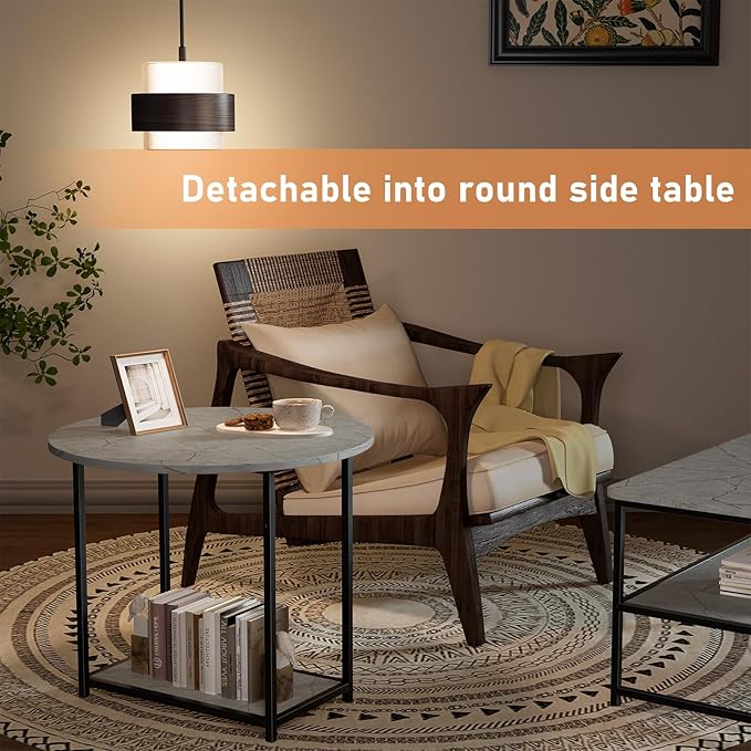 WOHOMO Coffee Table, Modern Style Coffee Tables - Image 6
