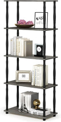 Furinno Turn-N-Tube 5-Tier Multipurpose Shelf Display Rack by Furinno-FitsYourSpaceFitsYourBudget