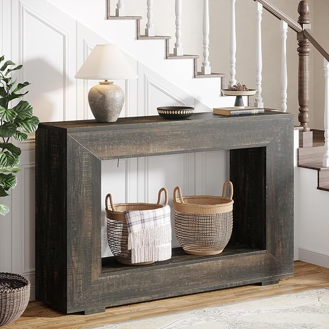 Tribesigns Farmhouse Console Table, 47 Inches Entryway Console Table - Image 4