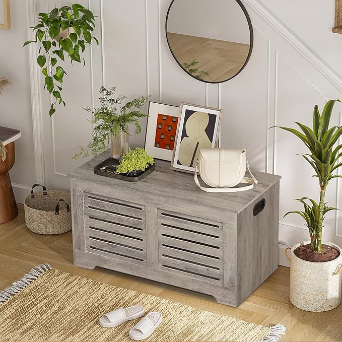 DINZI LVJ Storage Chest, Flip-Top Wooden Toy Box - Image 8