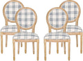 Christopher Knight Home Phinnaeus Dining Chair Set, Dark Blue Plaid + Light by ChristopherKnightHome