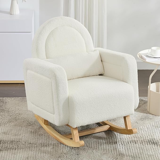 Christopher Knight Home Kiin Wooden Rocking Chair Indoor - Image 5