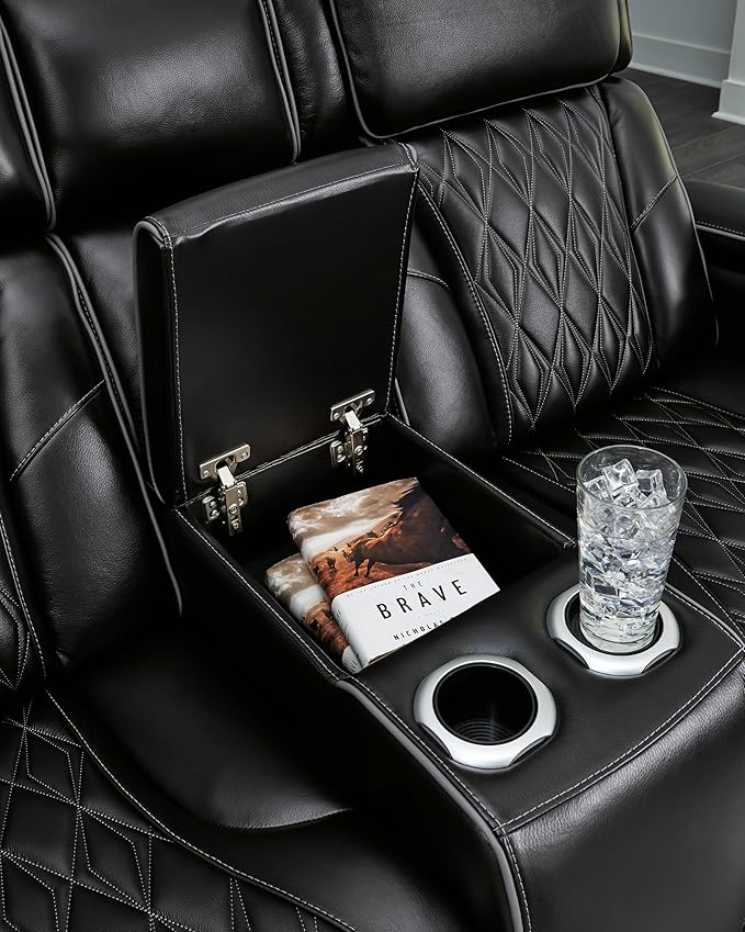 Signature Design by Ashley Boyington Modern Leather Match Power Reclining - Image 12