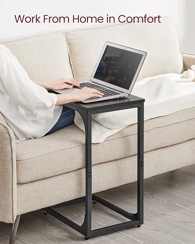 VASAGLE C-Shaped End Table Set of 2, Small Side Table - Image 4
