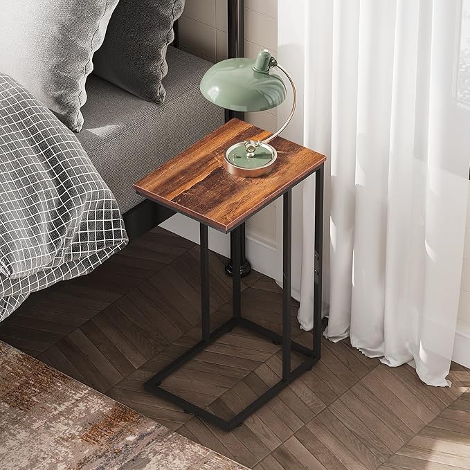 WLIVE Side Table, C Shaped End Table - Image 4