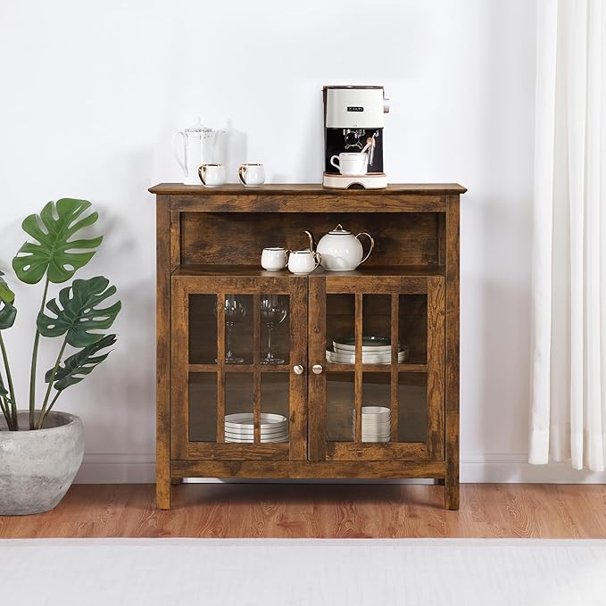 Convenience Concepts Big Sur Highboy Stand 36" Modern Entertainment Center - Image 2