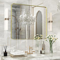 28×32 Glod Bathroom Mirror, Rectangular Bathroom Vanity Mirror by FunMemories