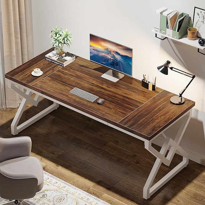 Tribesigns 63 Inch Executive Desk, Large Office Desk - Image 3