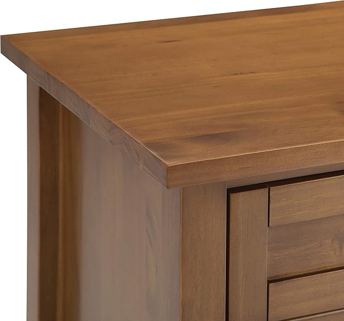 SIMPLIHOME Warm Shaker SOLID WOOD 24 inch Wide Transitional Bedside Nightstand - Image 7