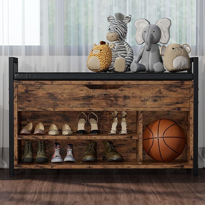 IRONCK Shoe Storage Bench, Entryway Bench - Image 2