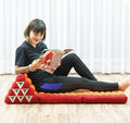 LEEWADEE 2-Fold Mat with Triangle Cushion – Comfortable TV Pillow, Foldable by Leewadee