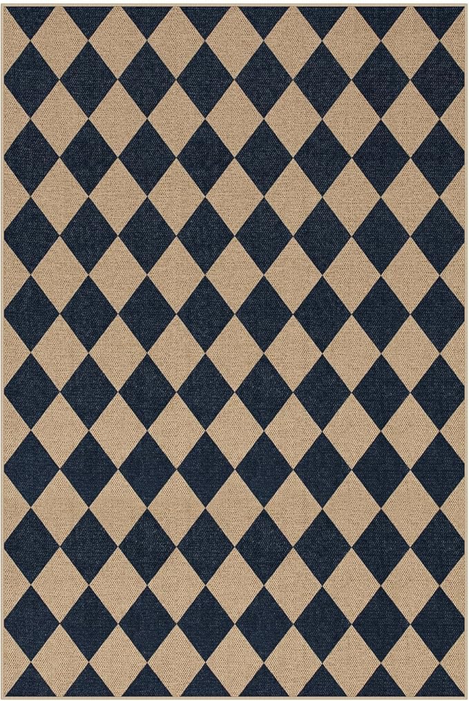Lahome Checkered Easy Jute Outdoor Rug, Large 6x9 Rug - Image 8