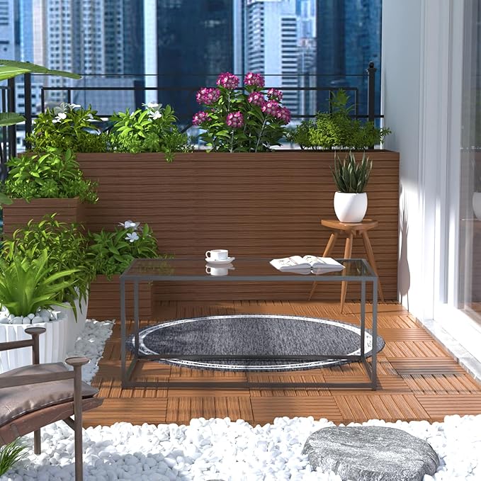Glass Coffee Table Modern Center Table, Minimalist Coffee Table - Image 7