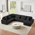 129" Oversized U Shaped Modular Sectional Sofa Couch by Unknown