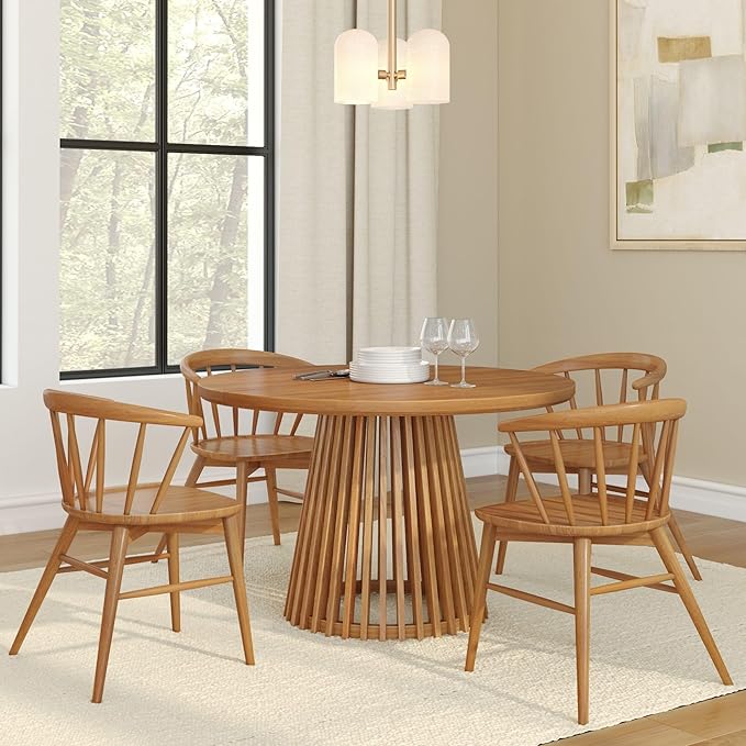 Plank+Beam Lido Round Dining Table, Minimalist Kitchen Table - Image 6
