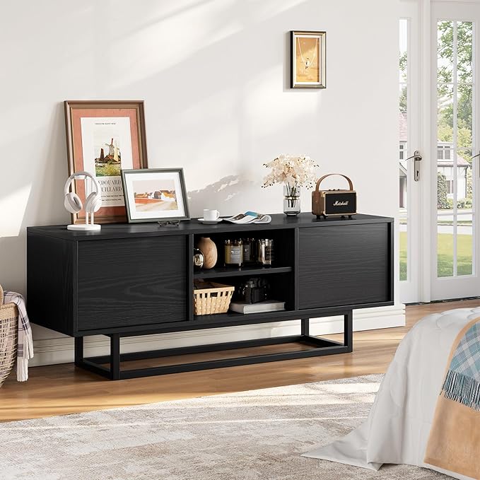 HAIOOU TV Stand for 50 55 Inch TV, Modern TV Console Small Entertainment Center - Image 7