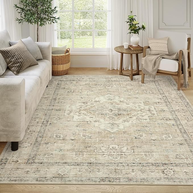 LIVEBOX Washable Area Rug 8x10 Rugs by LIVEBOX