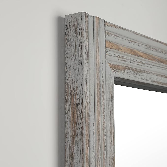 YOSHOOT Hand-Made Wooden Spliced Wall Mirror - Image 7