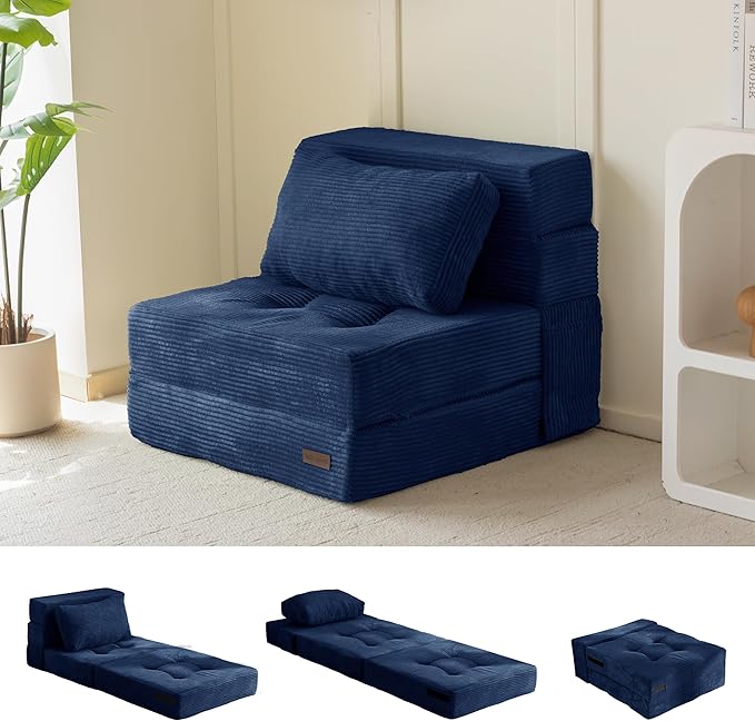 MAXYOYO Convertible Sofa Bed, Fold Out Single Sleeper Sofa by MAXYOYO