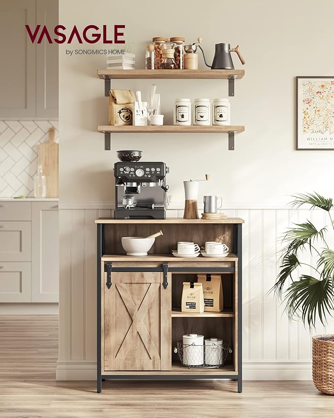 VASAGLE Buffet Cabinet, Coffee Bar Storage Cabinet, Sideboard - Image 2