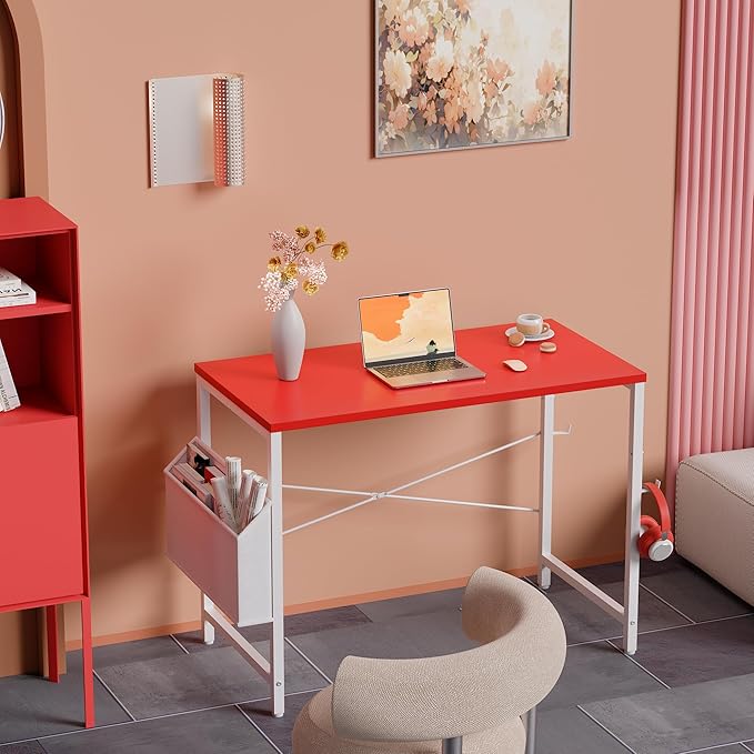 Pamray 32 Inch Computer Desk for Small Spaces - Image 2