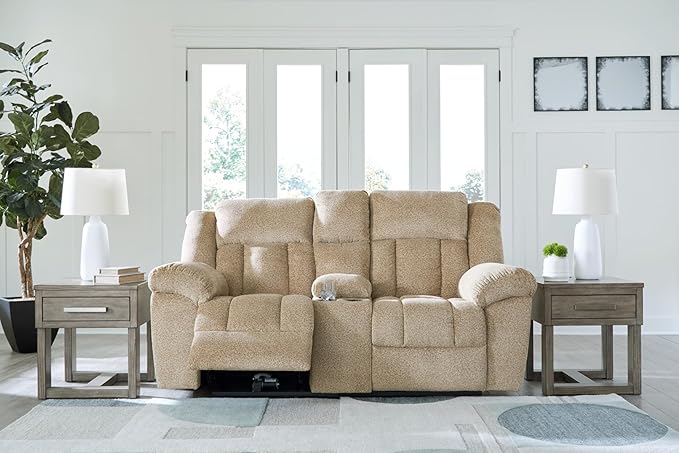 Signature Design by Ashley Tip-Off Classic Wall Hugger Power Reclining Loveseat - Image 11