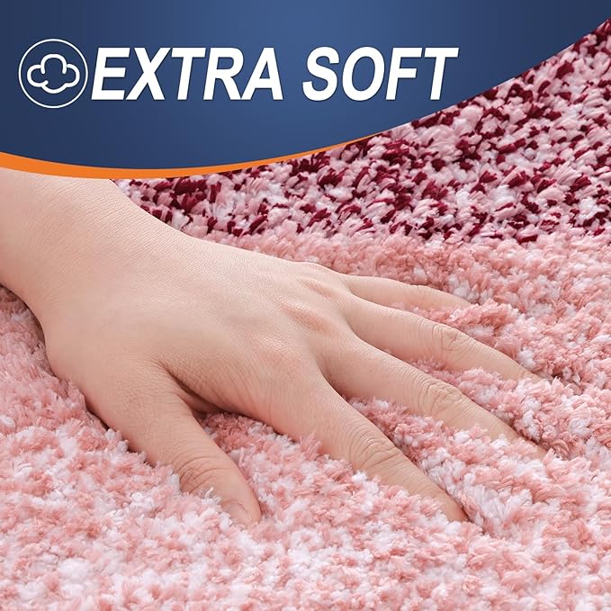 OLANLY Bathroom Runner Rugs 47x17, Extra Soft Absorbent Microfiber Bath Rugs - Image 2