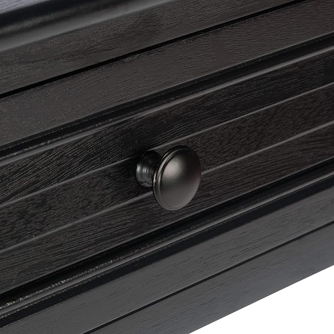 SAFAVIEH Home Collection Tate Black 2-Drawer Bottom Shelf Console Table CNS5720B - Image 12